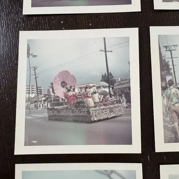 Honolulu Hawaii Vintage Photos Lot Of 9 King Kamehamaha Day Parade 1966 - Picture 7 of 11